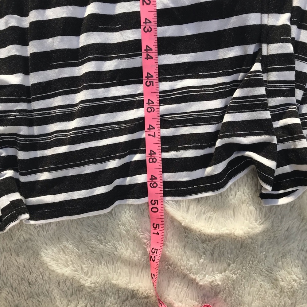 Michael Kors Striped Maxi Dress Blk/White - Picture 6 of 8